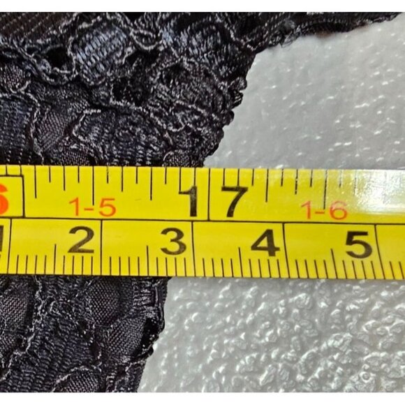 Anthropologie Womens 4 Black Long Sleeve Lace Shorts Romper NWT - Picture 9 of 16